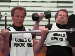 Arnold Acts Out His Films In 6 Minutes on the Late Late Show with James Corden