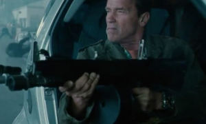 Trench in The Expendables 2 - Car Scene