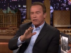 Arnold Talks About His Tank with Jimmy Fallon